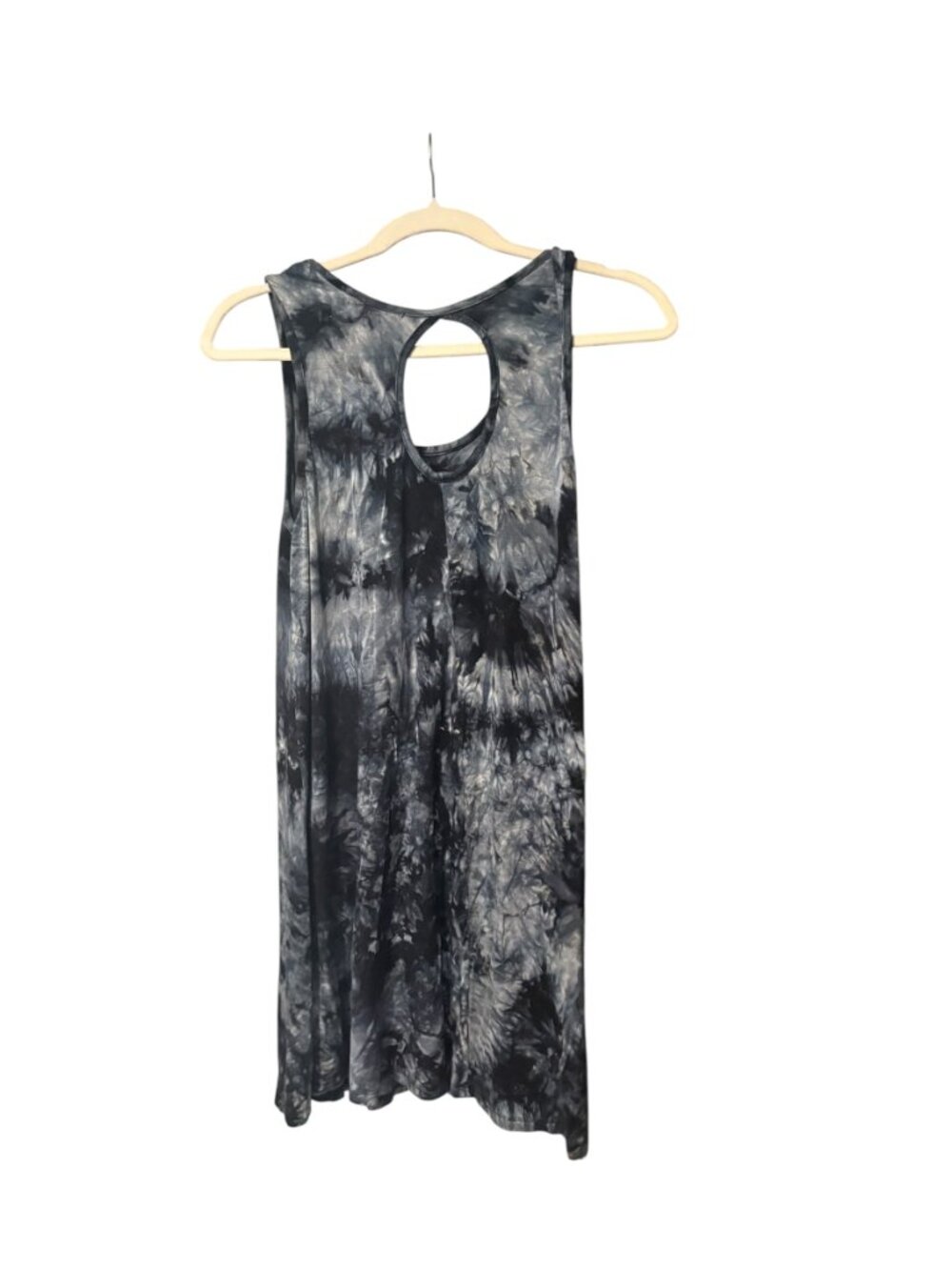 Justify Tie-Dye Swing Dress with Keyhole Back - Picture 4 of 5